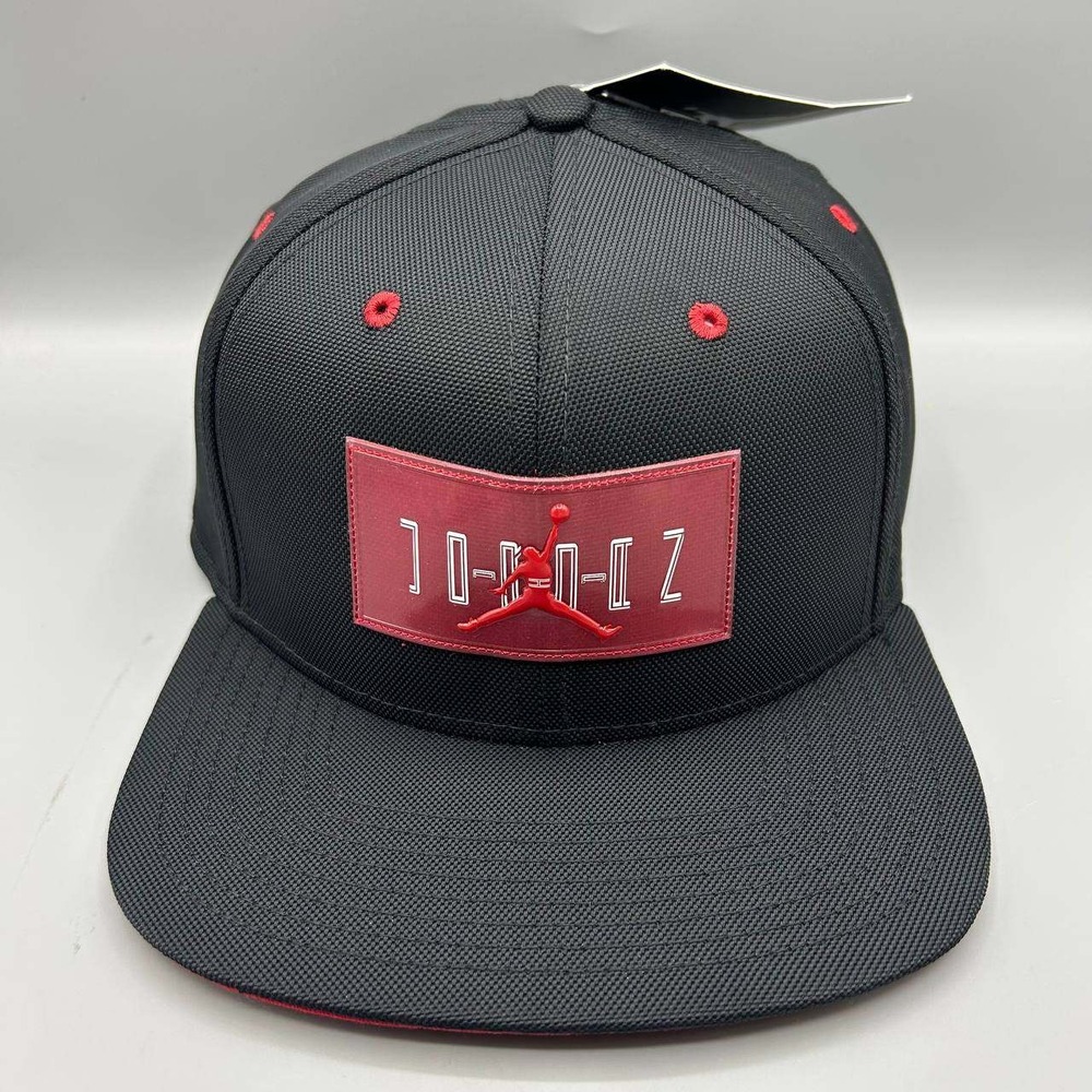 Air Jordan Hat Men Black Red Embroidered Jumpman Snap Back Cap New